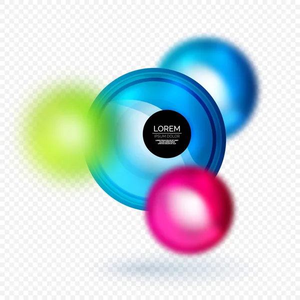 Sphere 3d vektor banner — Stock vektor