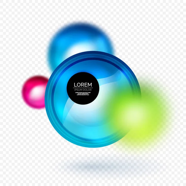 Sphere 3d vector banner — Stock Vector