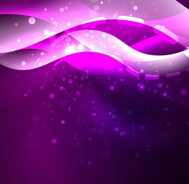 Parlayan dalga, duman tasarım dalgalı çizgiler vektör