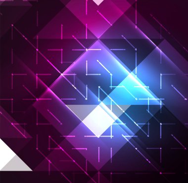 Kozmik elektrikli arka plan parlak parlayan pleksus elektrik darbeleri ile