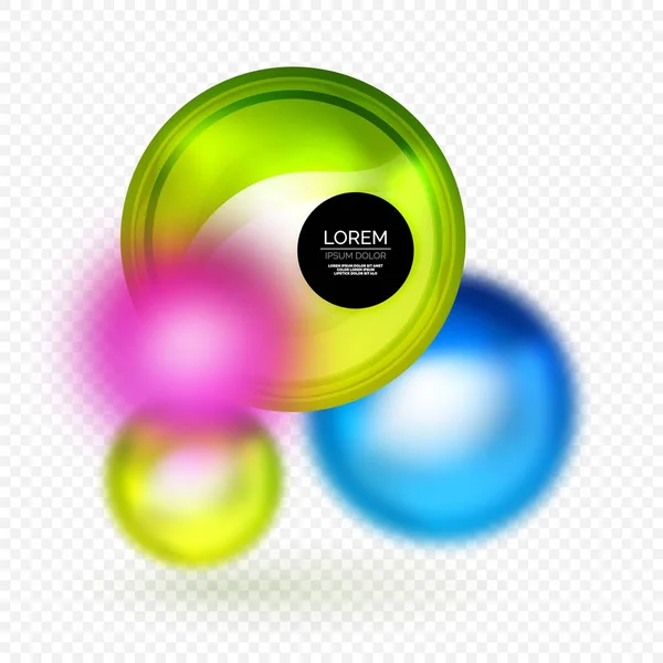 Sphere 3d vector banner — Stock Vector