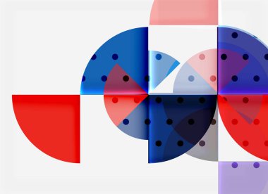 Siyah arka plan üzerine daire öğeleri