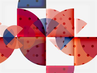 Geometrik daire soyut afiş