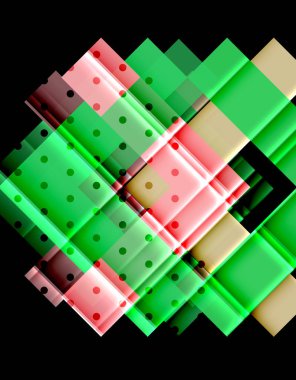 Siyah arka plan üzerinde renkli oklar