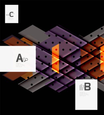 Üçgenler ve geometrik şekiller arka plan soyut