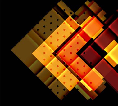 Siyah arka plan üzerinde renkli oklar