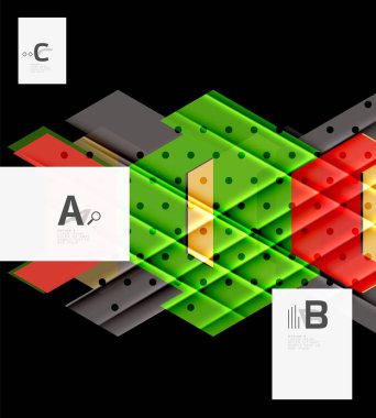 Üçgenler ve geometrik şekiller arka plan soyut