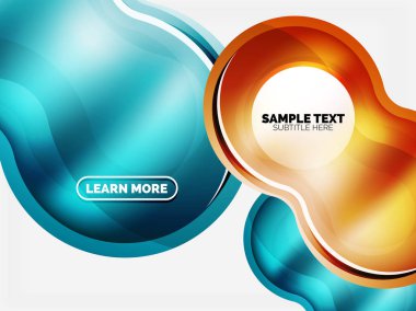 Cam veya plastik yüksek teknoloji kabarcık arka plan