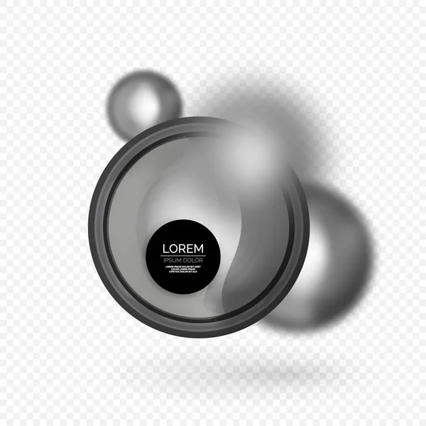 Sphere 3d vector banner — Stock Vector