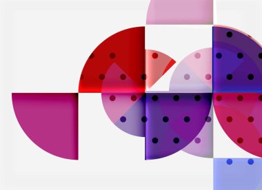 Siyah arka plan üzerine daire öğeleri