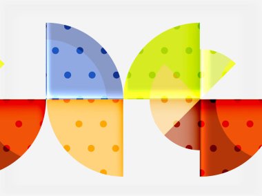 Geometrik daire soyut afiş