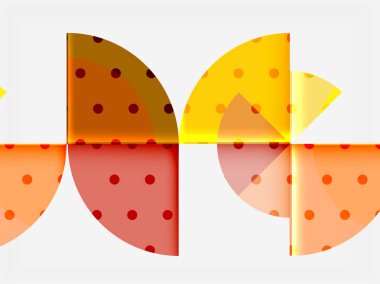 Geometrik daire soyut afiş