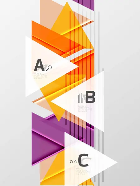 Färgstarka abstrakta figurer bakgrund — Stock vektor