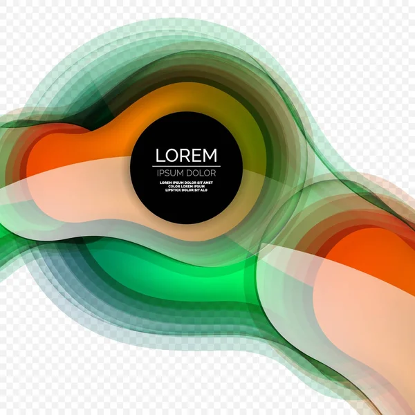 Glazen ronde vorm moderne ontwerpsjabloon, abstracte achtergrond — Stockvector
