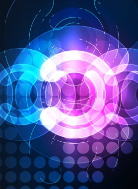 Arka plan parlayan öğeleri karanlık alanı, soyut