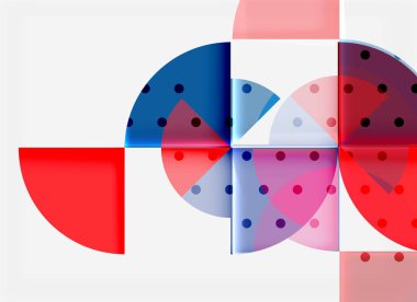 Siyah arka plan üzerine daire öğeleri