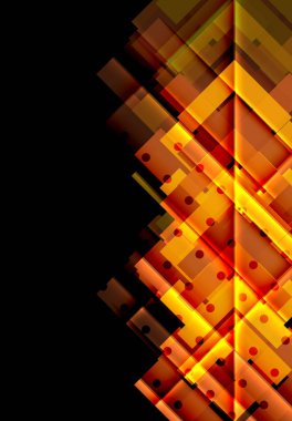 Siyah arka plan üzerinde renkli oklar