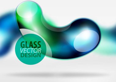 Dijital techno arka plan, gri 3d alan cam curvy balon