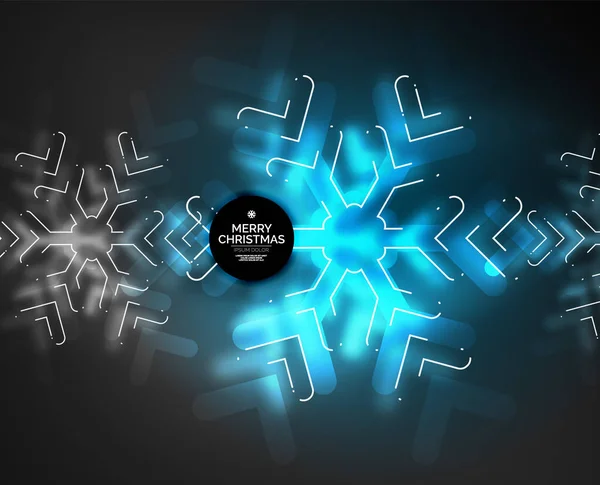 Vinterfrusen holiday bakgrund, jul snöflingor — Stock vektor