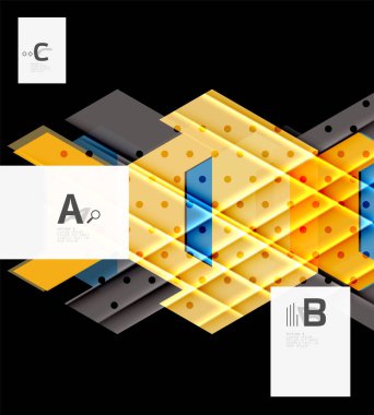 Üçgenler ve geometrik şekiller arka plan soyut