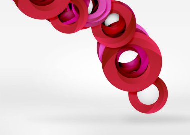 Modern 3d yüzük vektör arka plan