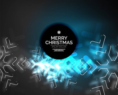 Donmuş kış tatil arka plan, Noel kar taneleri