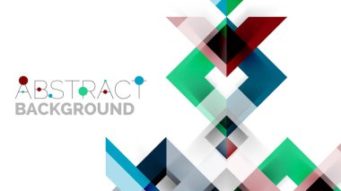 İş tanıtımı geometrik şablonu