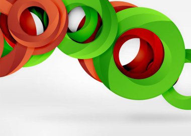 Modern 3d yüzük vektör arka plan