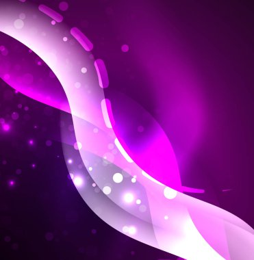 Parlayan dalga, duman tasarım dalgalı çizgiler vektör