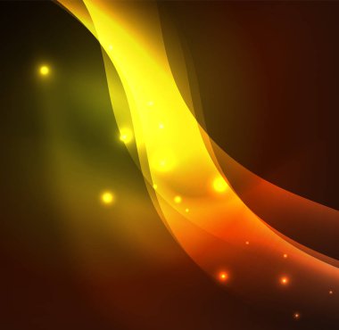 Neon ışıklı dalgalar