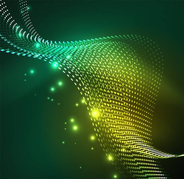 Vektör dalga parçacıklar arka plan