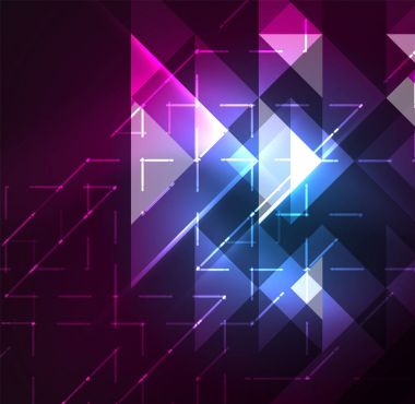 Kozmik elektrikli arka plan parlak parlayan pleksus elektrik darbeleri ile