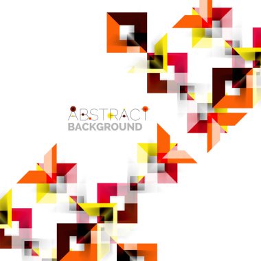 Beyaz Modern kare geometrik desen tasarım