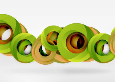 Modern 3d yüzük vektör arka plan