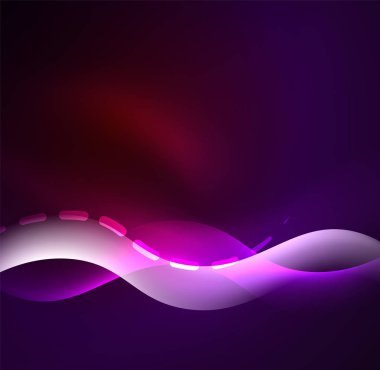 Parlayan dalga, duman tasarım dalgalı çizgiler vektör