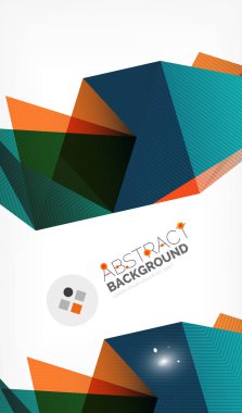 Işıkları ile üçgen tasarım iş şablonu