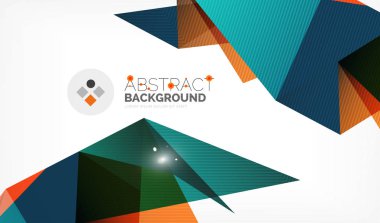 Işıkları ile üçgen tasarım iş şablonu