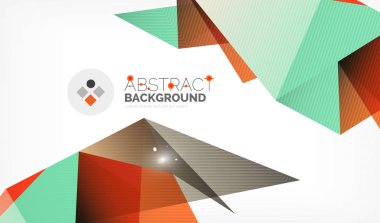 Işıkları ile üçgen tasarım iş şablonu