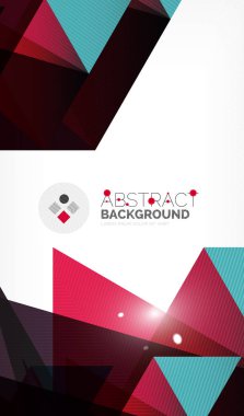 Işıkları ile üçgen tasarım iş şablonu