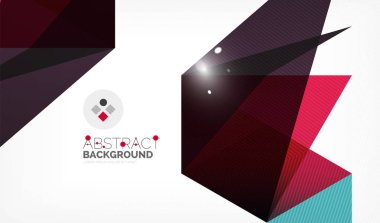 Işıkları ile üçgen tasarım iş şablonu