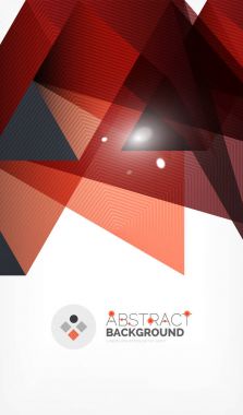 Işıkları ile üçgen tasarım iş şablonu