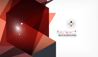 Işıkları ile üçgen tasarım iş şablonu