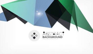 Işıkları ile üçgen tasarım iş şablonu