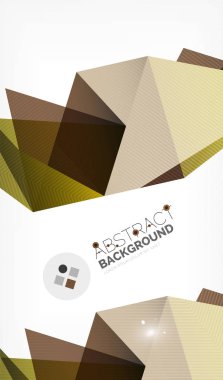 Işıkları ile üçgen tasarım iş şablonu