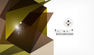 Işıkları ile üçgen tasarım iş şablonu