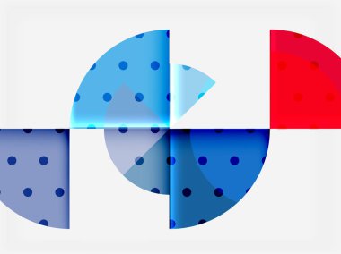 Siyah arka plan üzerine daire öğeleri