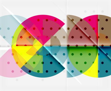 Geometrik daire soyut afiş