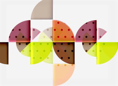 Geometrik daire soyut afiş