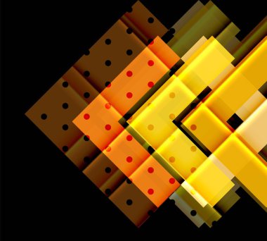 Siyah arka plan üzerinde renkli oklar