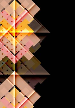 Siyah arka plan üzerinde renkli oklar